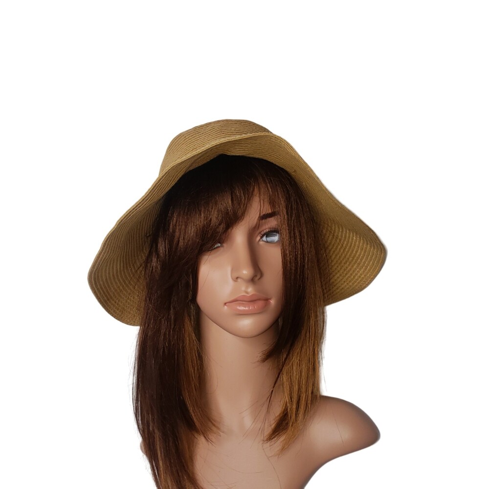 AUGUST Tan Paper Summer Sun Hat